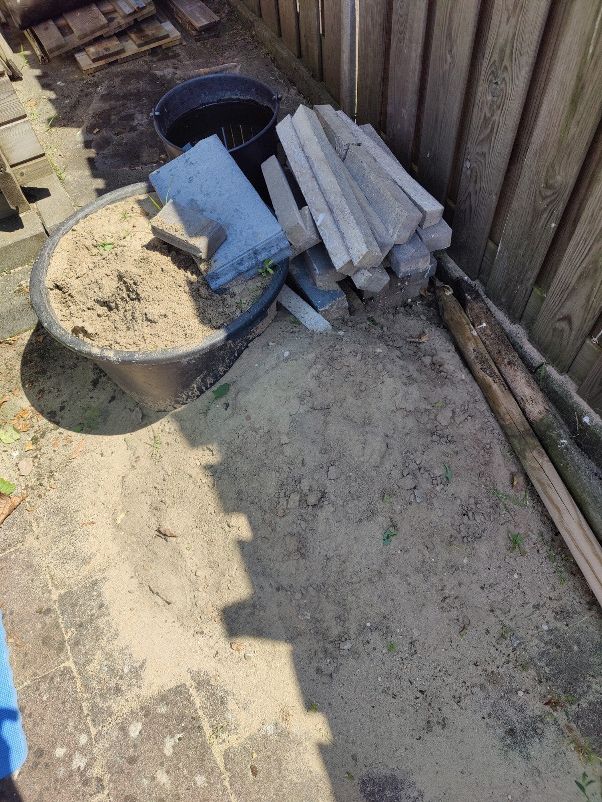 Wit zand en stapelblokken, Ophalen, Gebruikt