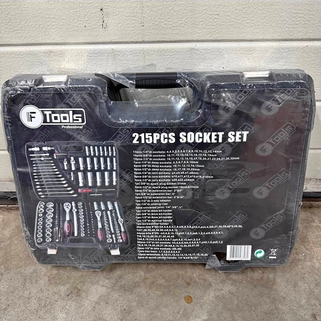 IF Tools 215-delige Doppenset, Ophalen of Verzenden, Nieuw, Gereedschapsset, Overige merken