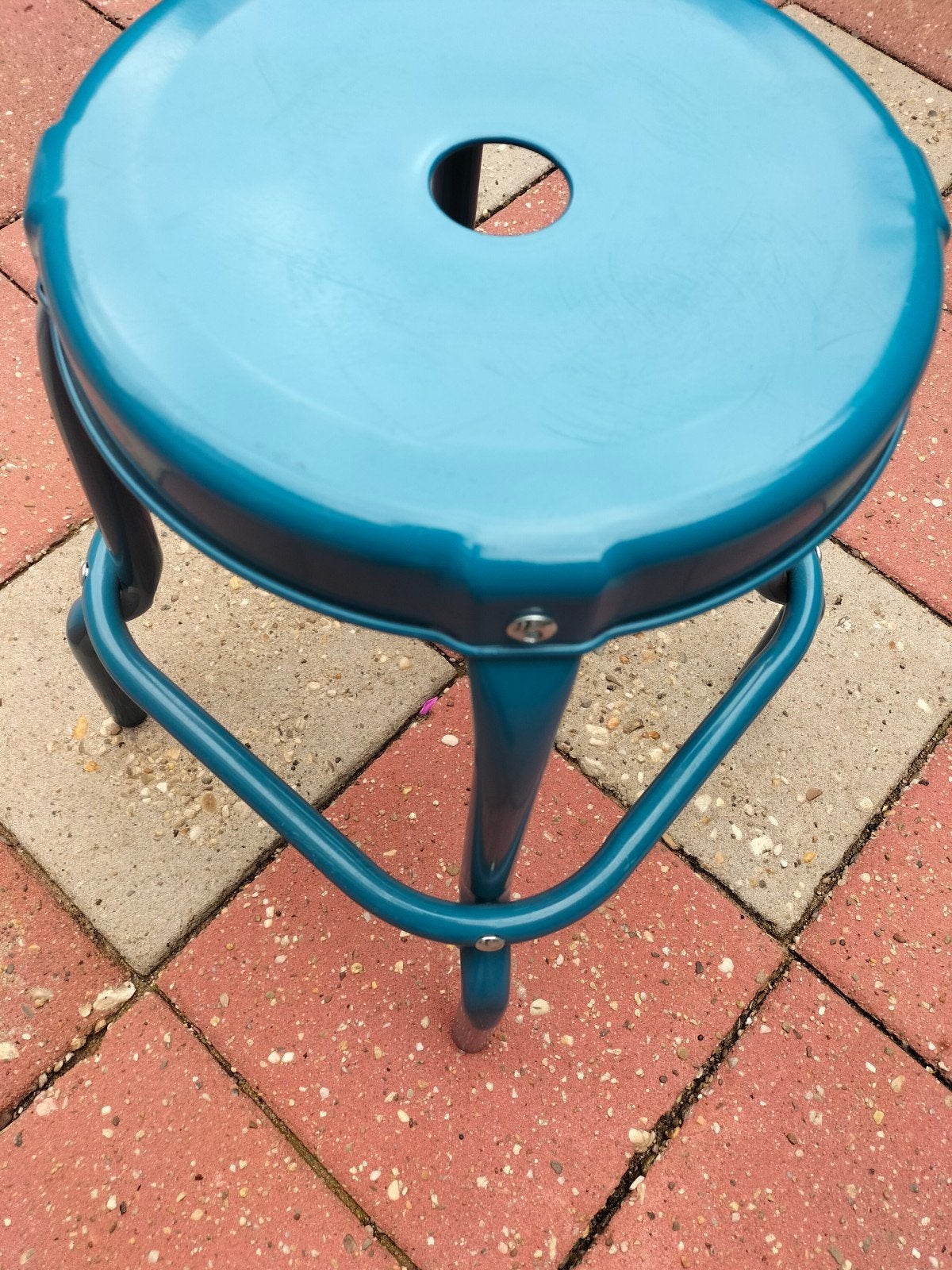 IKEA RÅSKOG Kruk Blauw - Veelzijdig en Compact, Ophalen, Gebruikt, Staal