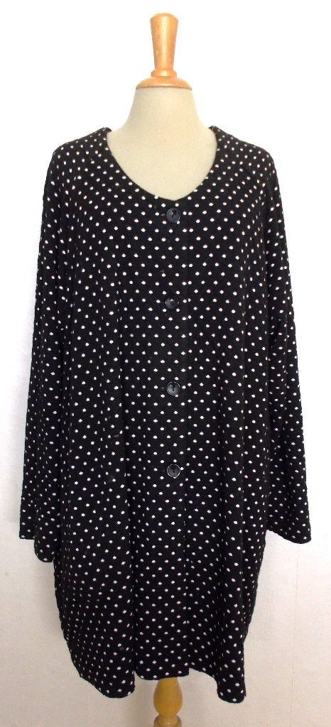 Leuke mini dots print tuniek van Finse merk Aino! XL, Ophalen of Verzenden, Zo goed als nieuw, Maat 46/48 (XL) of groter, Zwart