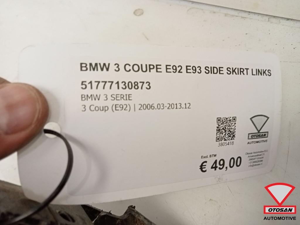 BMW 3 Coupe E92 E93 Side Skirt Origineel! Links 51777130873, Petuelring 130
80788  Munich, DE, Gebruikt, Info@bmw.de, Links