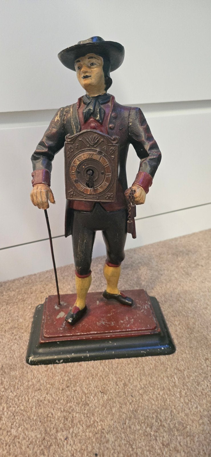 Klokkenman tafelmodel van ijzer, Ophalen of Verzenden