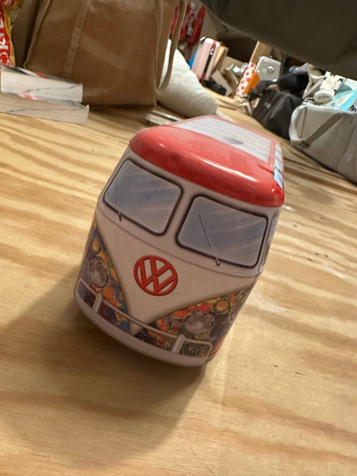 VW Bus Puzzel Blik - Hippie Design, Ophalen of Verzenden, Gebruikt, Legpuzzel