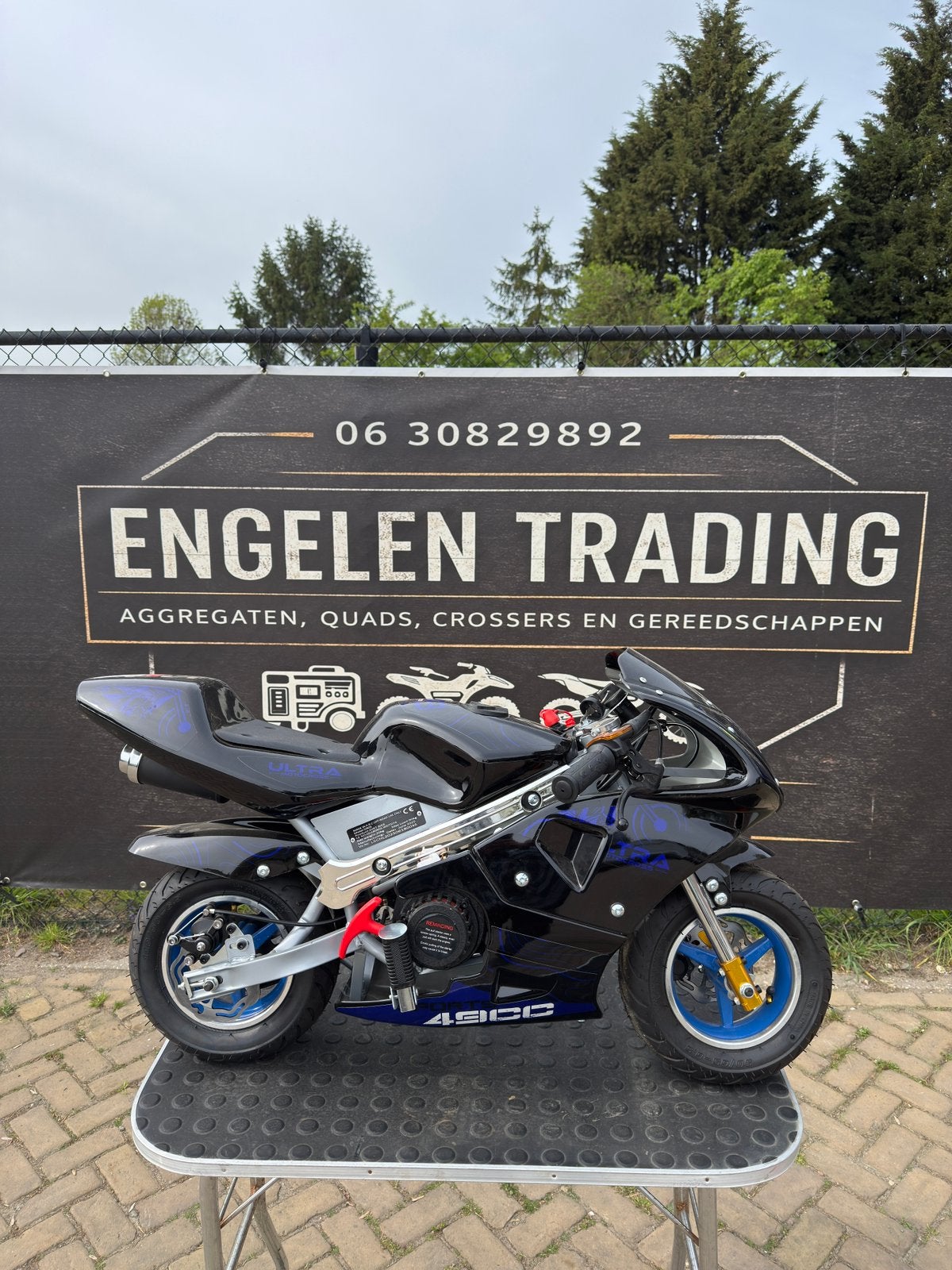 Minibike racer 49cc kinder motor nieuw loopfiets, Ophalen, Nieuw, Loopfiets