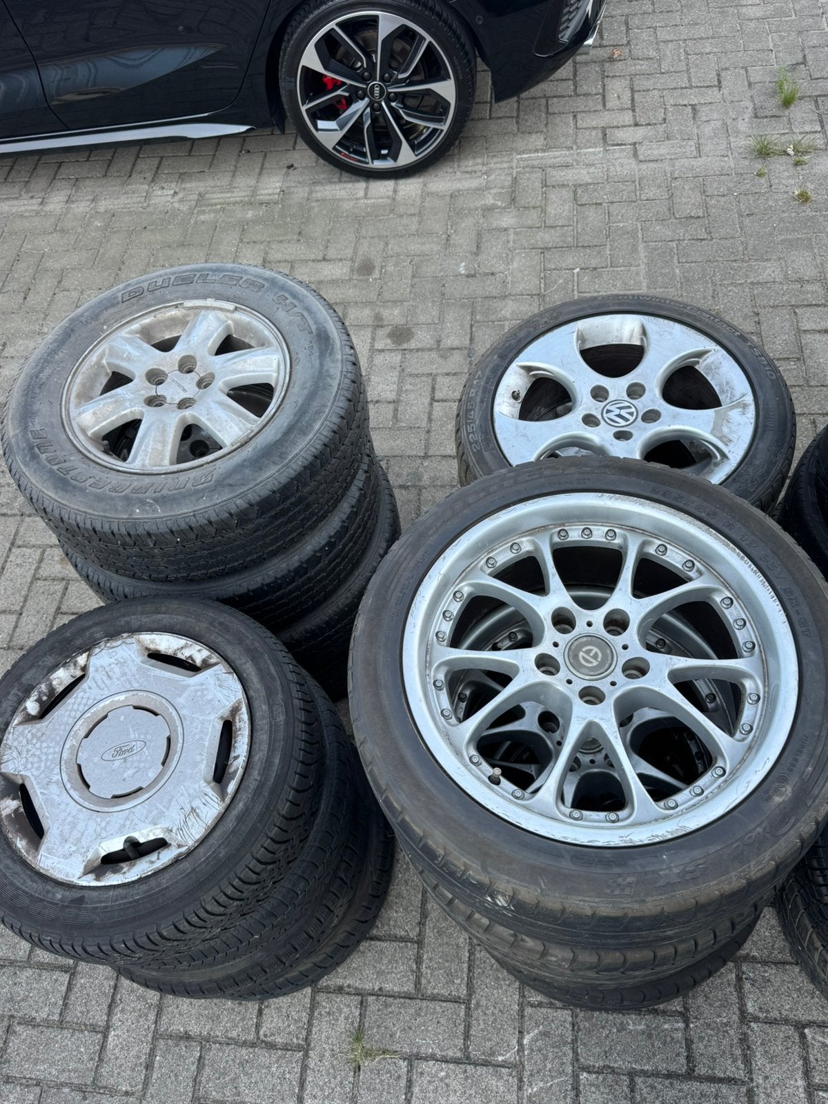 Partij Velgen met Banden | Audi BMW VW Ford, Ophalen, Zomerbanden, Velg(en)