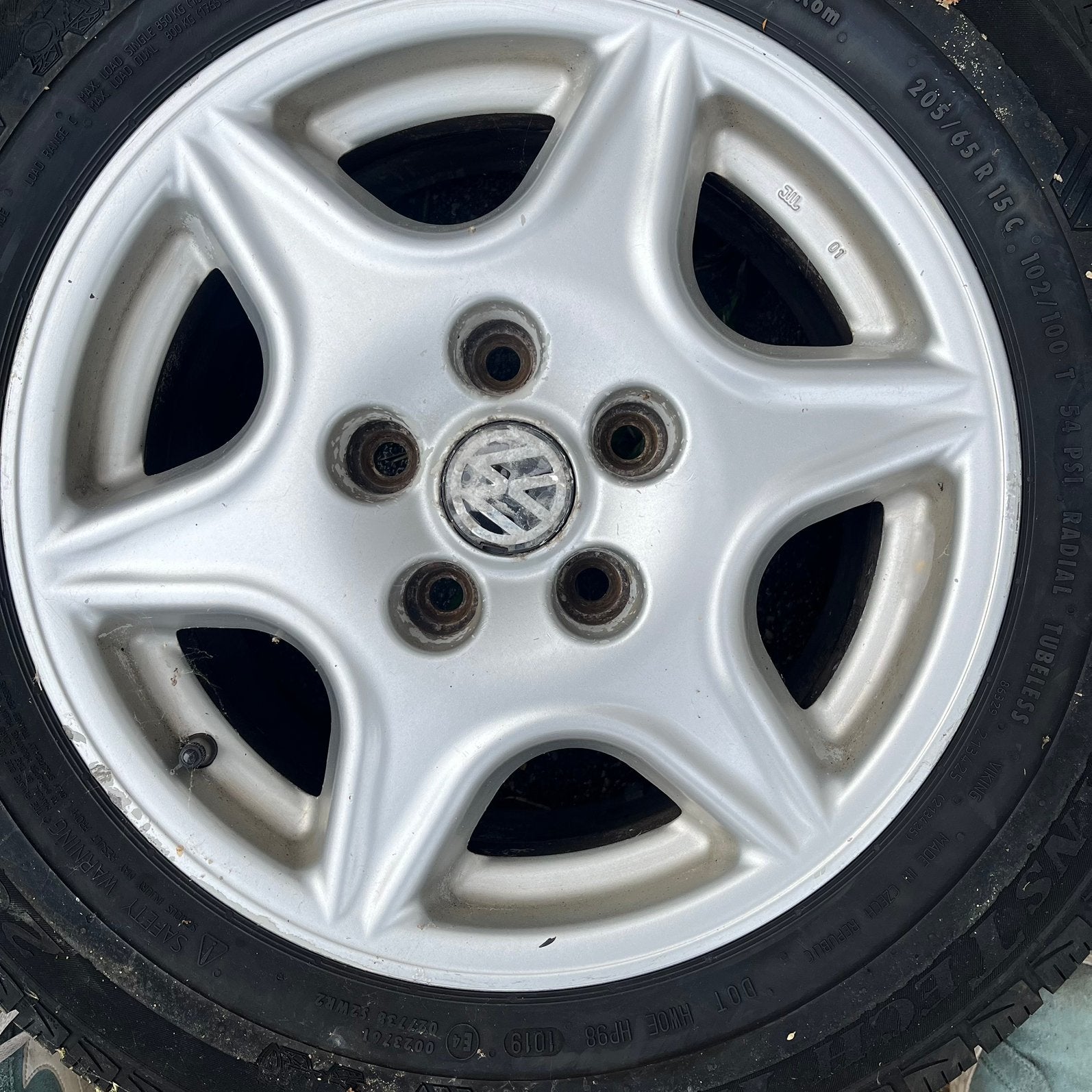 Licht metalen velgen volkswagen t4 california, Auto-onderdelen, Banden en Velgen, Ophalen, 15 inch, Banden en Velgen, 205 mm
