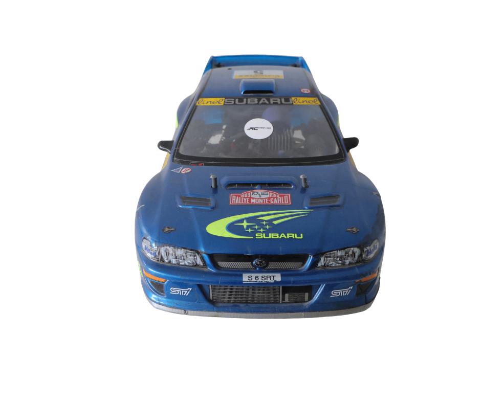 Tamiya TGX Subaru 99 1/8 nitro rc auto, Ophalen of Verzenden, Schaal 1:8, Nitro, Auto onroad