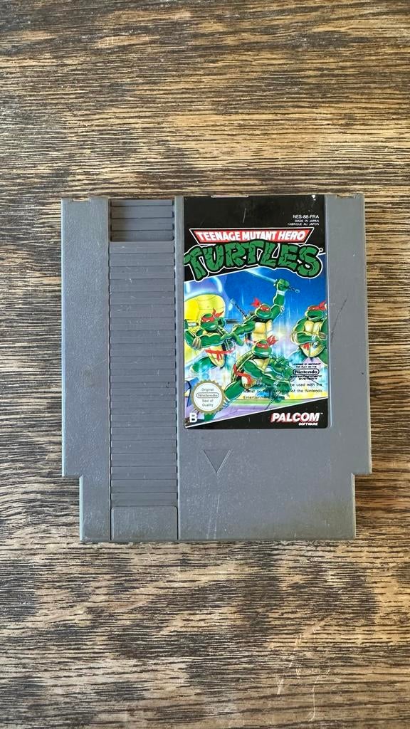 Teenage Mutant Hero Turtles NES (PALCOM) - Klassieker!, Spelcomputers en Games, Games | Nintendo NES, Avontuur en Actie, Gebruikt