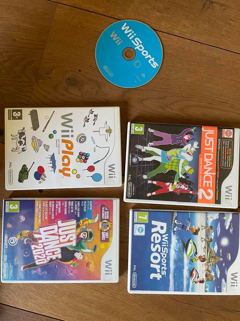 Wii Spellen: Just Dance 2020, Just Dance 2, Wii Play, Wii Sp, Muziek, Gebruikt, Eén computer, Ophalen of Verzenden