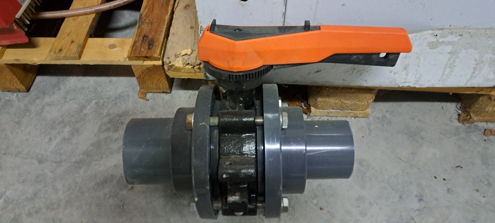 GF+ PVC kogelkraan d140DN125 PN10, Doe-het-zelf en Verbouw, Buizen en Afvoer, Ophalen, Gebruikt, Minder dan 2 meter, 80 mm of meer