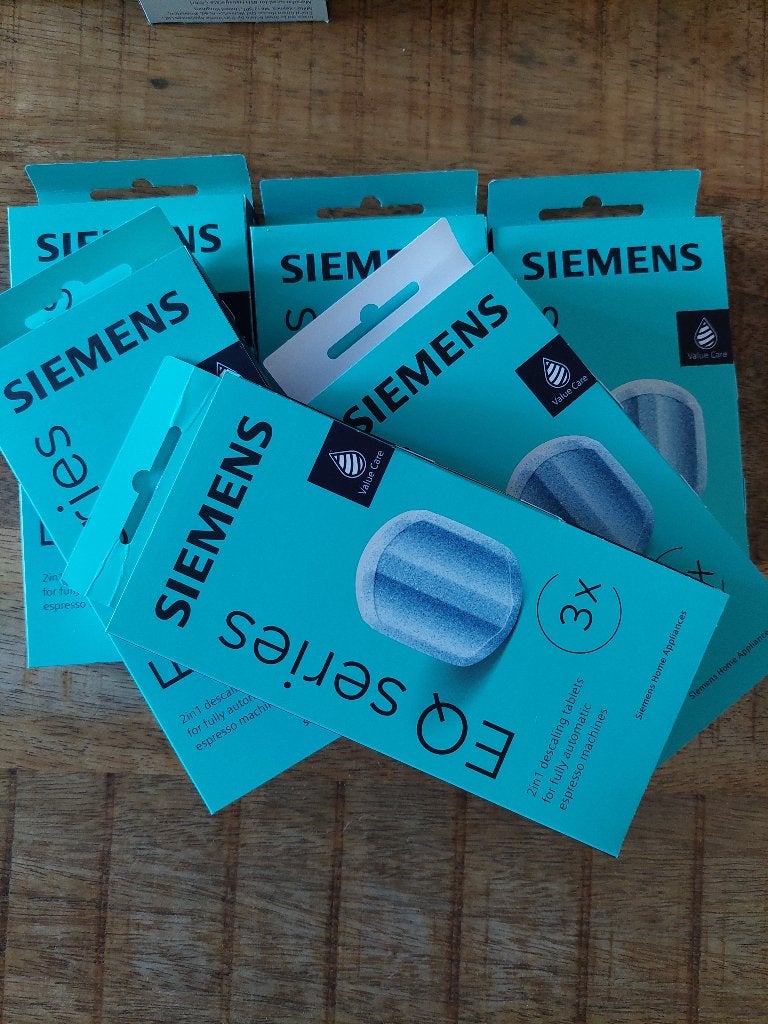 Siemens EQ series ontkalkingstabletten 6 x 3, Witgoed en Apparatuur, Reiniging en onderhoud, Nieuw, Ophalen of Verzenden, Siemens