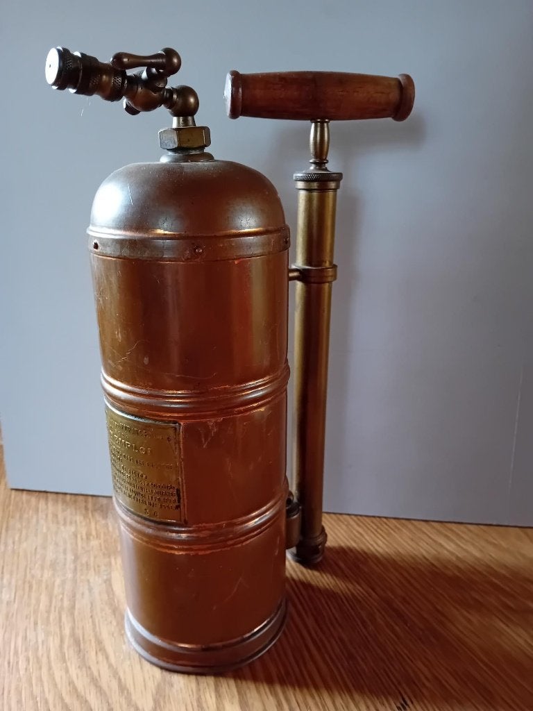 Koperen en messing drukpomp - wijngaardsproeier Muratori, Ophalen of Verzenden, Koper