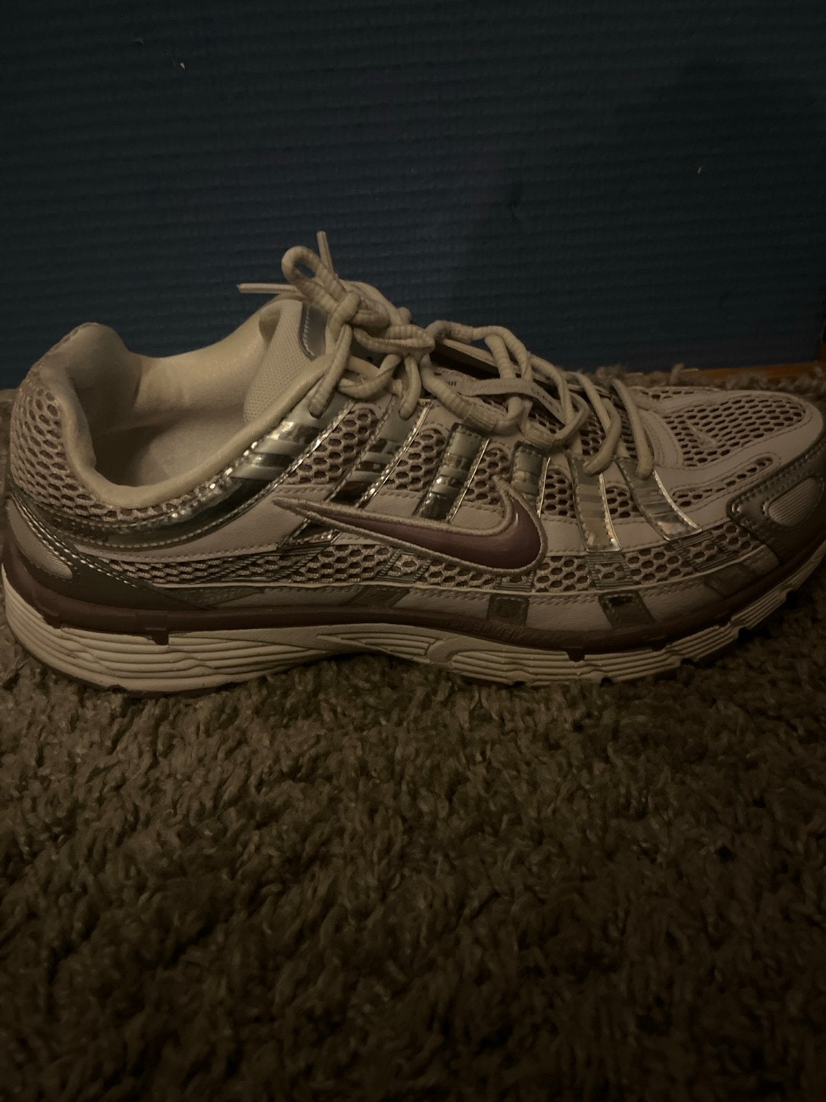 Nike P-6000 sneakers wit/zilver, Ophalen of Verzenden, Gedragen, Wit, Sneakers of Gympen