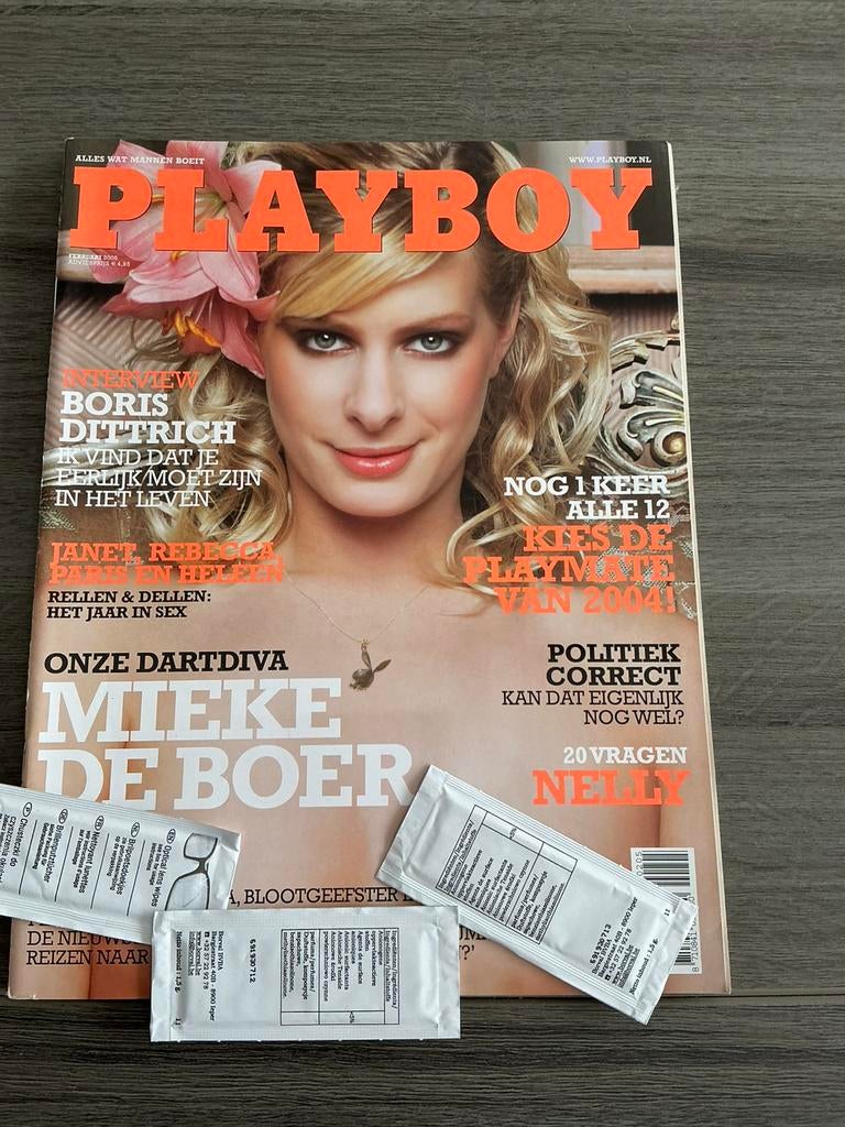 Playboy - Mieke de Boer februari 2005, Ophalen of Verzenden, Gelezen