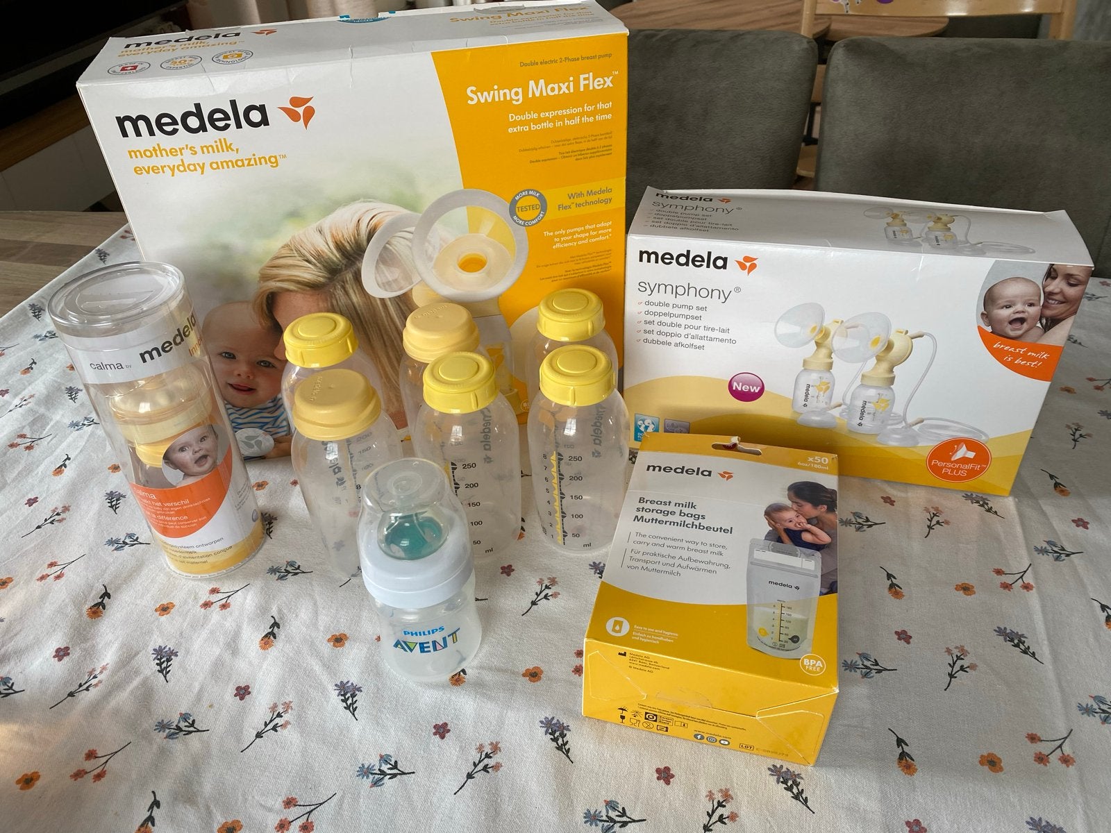 Medela Swing Maxi Flex + Medela symphony + Medela calma fles, Kinderen en Baby's, Babyvoeding en Toebehoren, Ophalen of Verzenden