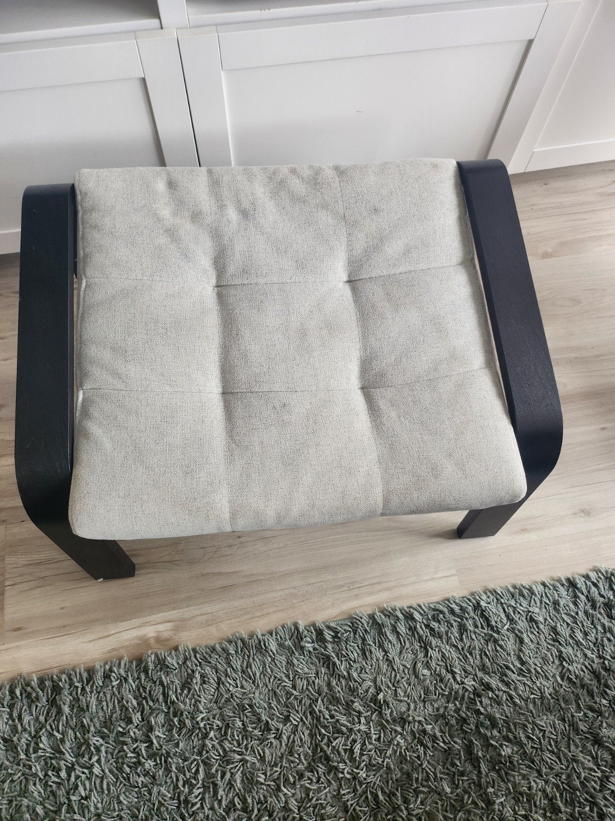 Ikea Poang voetenbank, Huis en Inrichting, Ophalen, Zo goed als nieuw, Rechthoekig