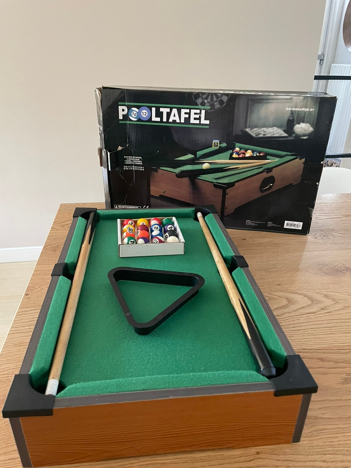 Mini pooltafel, Ophalen, Zo goed als nieuw, Biljarttafel