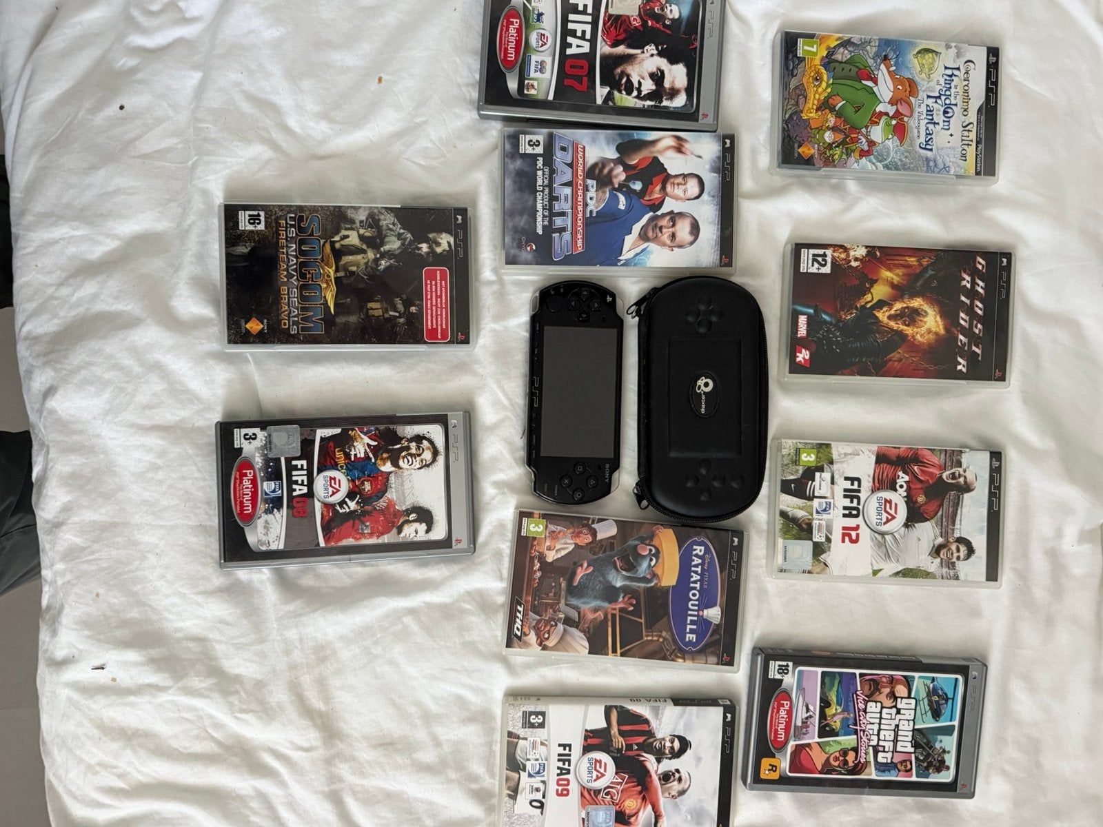 Psp  + spellen, Ophalen of Verzenden, Zo goed als nieuw, PSP