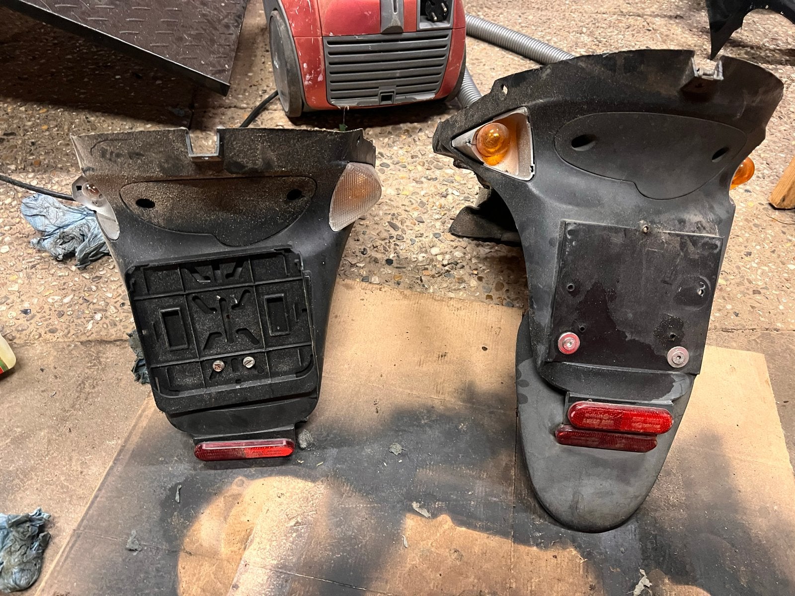 Achterspatborden Speedfight 2 (2 stuks) - Gebruikt, Fietsen en Brommers, Brommeronderdelen | Scooters, Ophalen, Gebruikt, Overige typen