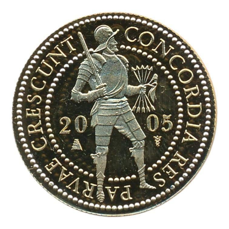 Nederland Gouden Dubbele Dukaat 2005, Postzegels en Munten, Edelmetalen en Baren, Goud, Ophalen of Verzenden