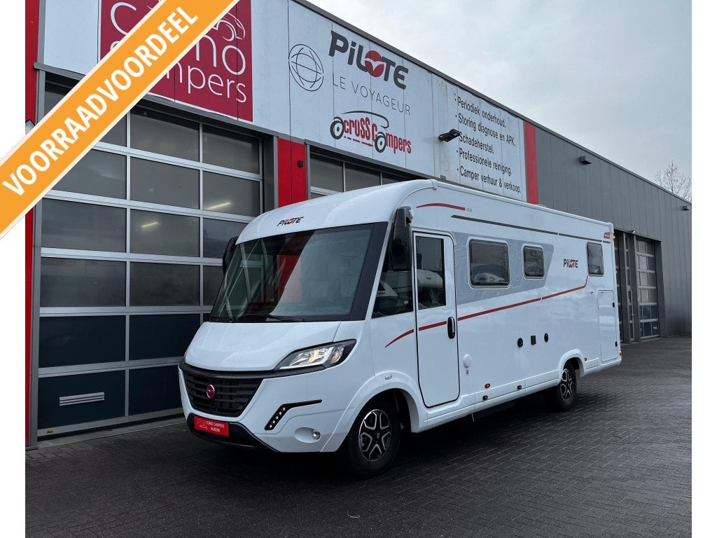 Pilote G720FGJ Lengtebedden, 2026 model, Integraal, Caravans en Kamperen, Campers, Ringverwarming, Fiat, Pilote, 7 tot 8 meter