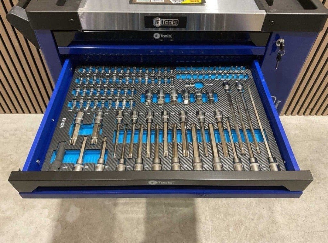Gereedschapswagen met uitgebreide set handgereedschap, Ophalen, Onbekend, Duitsland, Nieuw, F Tools