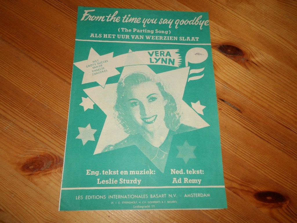 From the time you say goodbye - leslie sturdy - vera lynn, Gebruikt, Gitaar, Ophalen of Verzenden, Artiest of Componist
