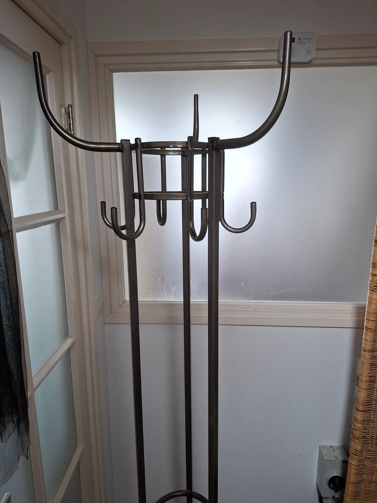 Metalen vintage design staande kapstok industrieel, Huis en Inrichting, Woonaccessoires | Kapstokken, Ophalen, Gebruikt, Metaal