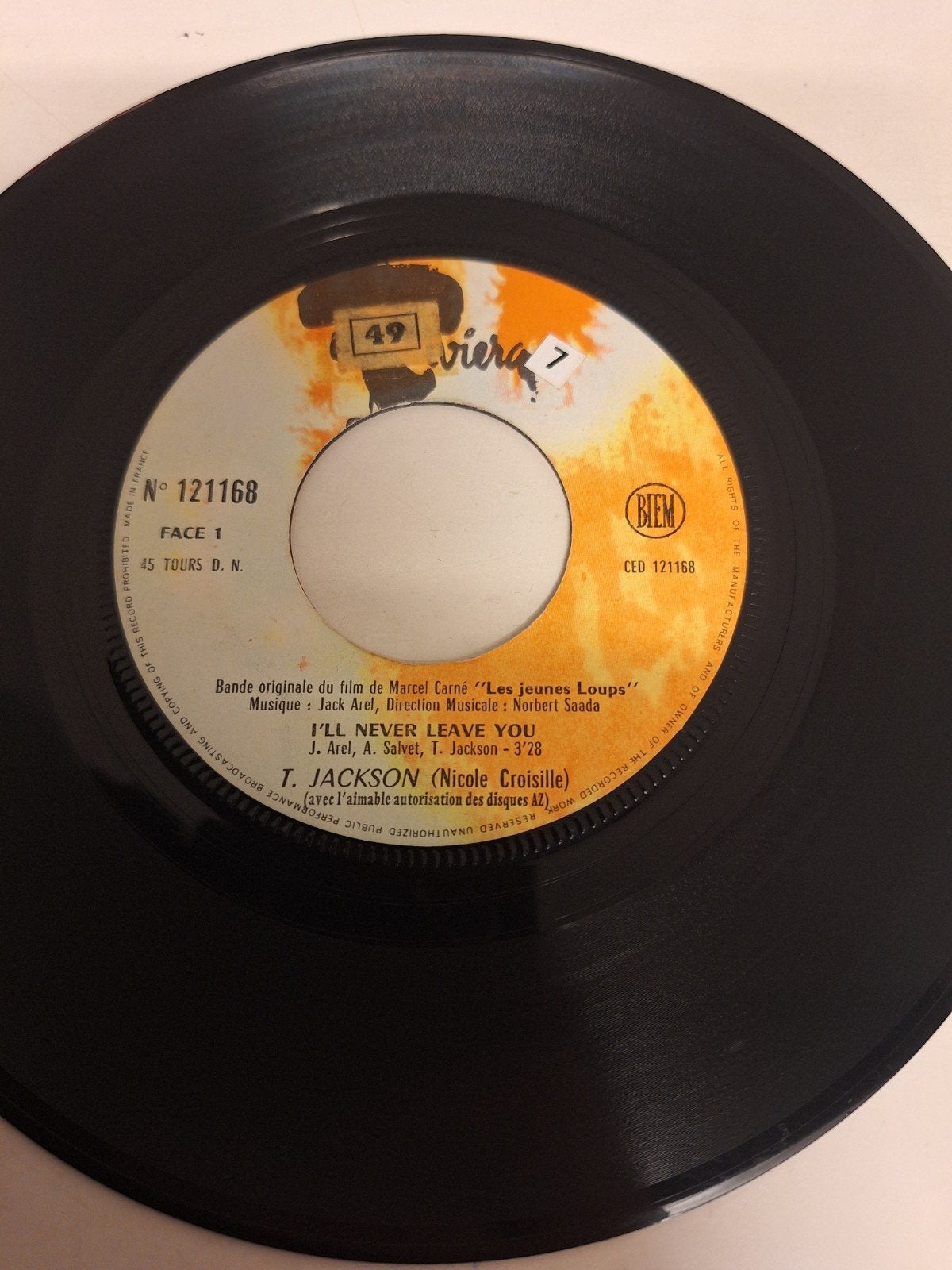 T. Jackson - I'll never leave you, 1968., Verzenden, 7 inch, Pop