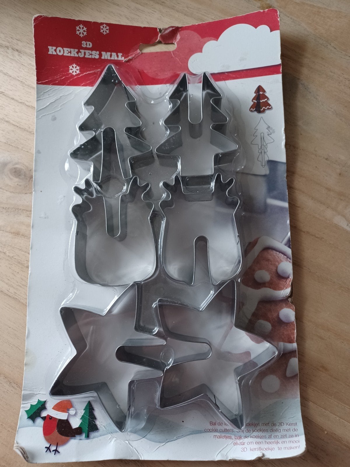3D Kerst Koekjes Mal Set - Kerstbomen, Sterren, Rendieren, Ophalen of Verzenden, Nieuw