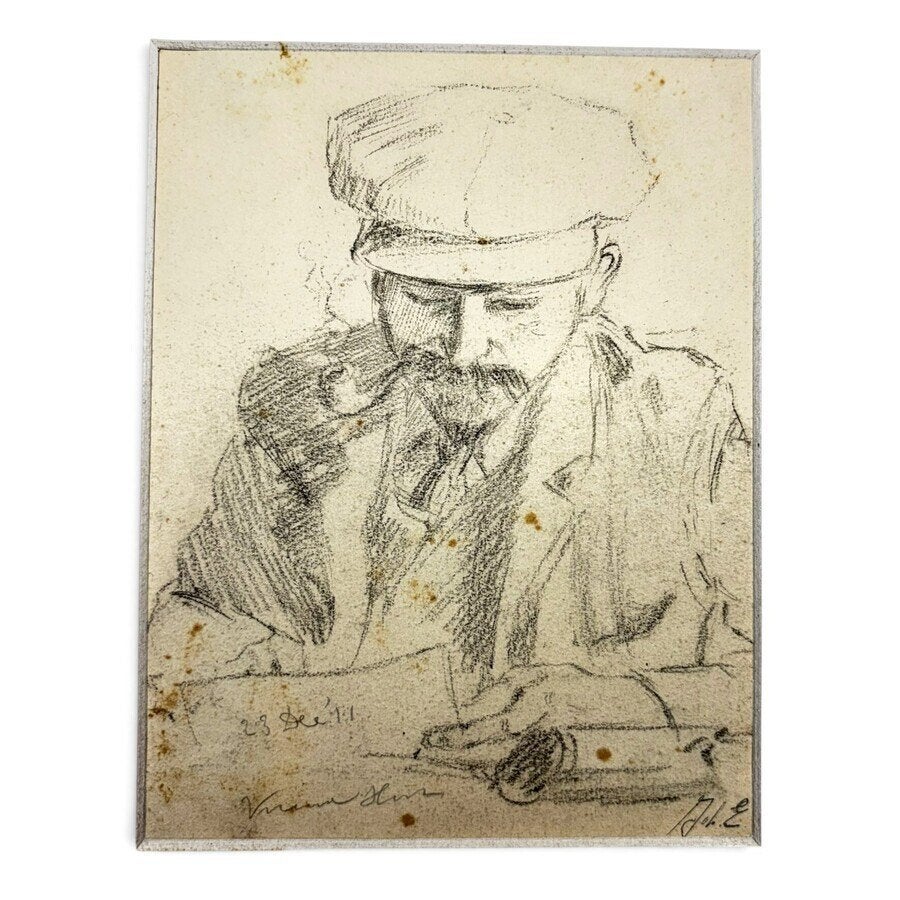 Johannes Elsinga 1893-1969 Portret van Andries van der Sloot, Ophalen of Verzenden