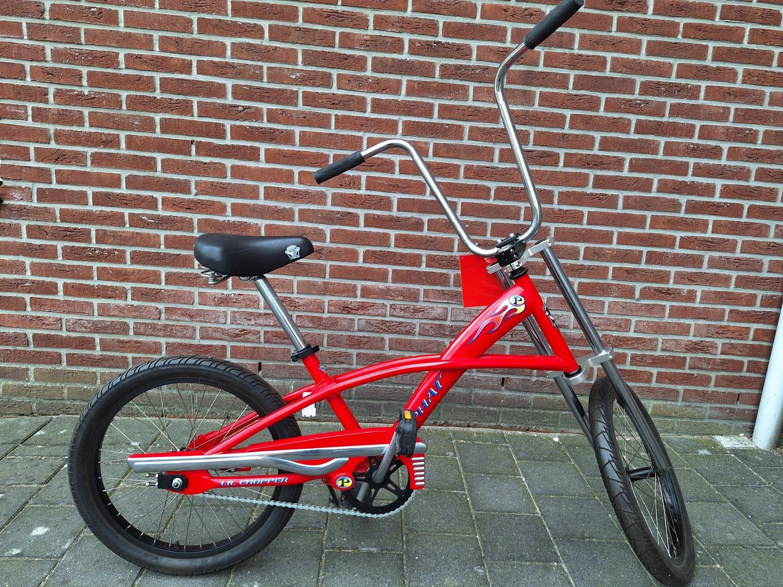 Coole rode chopperfiets 20 inch  nieuw!, Fietsen en Brommers, Ophalen, Nieuw, Onbekend