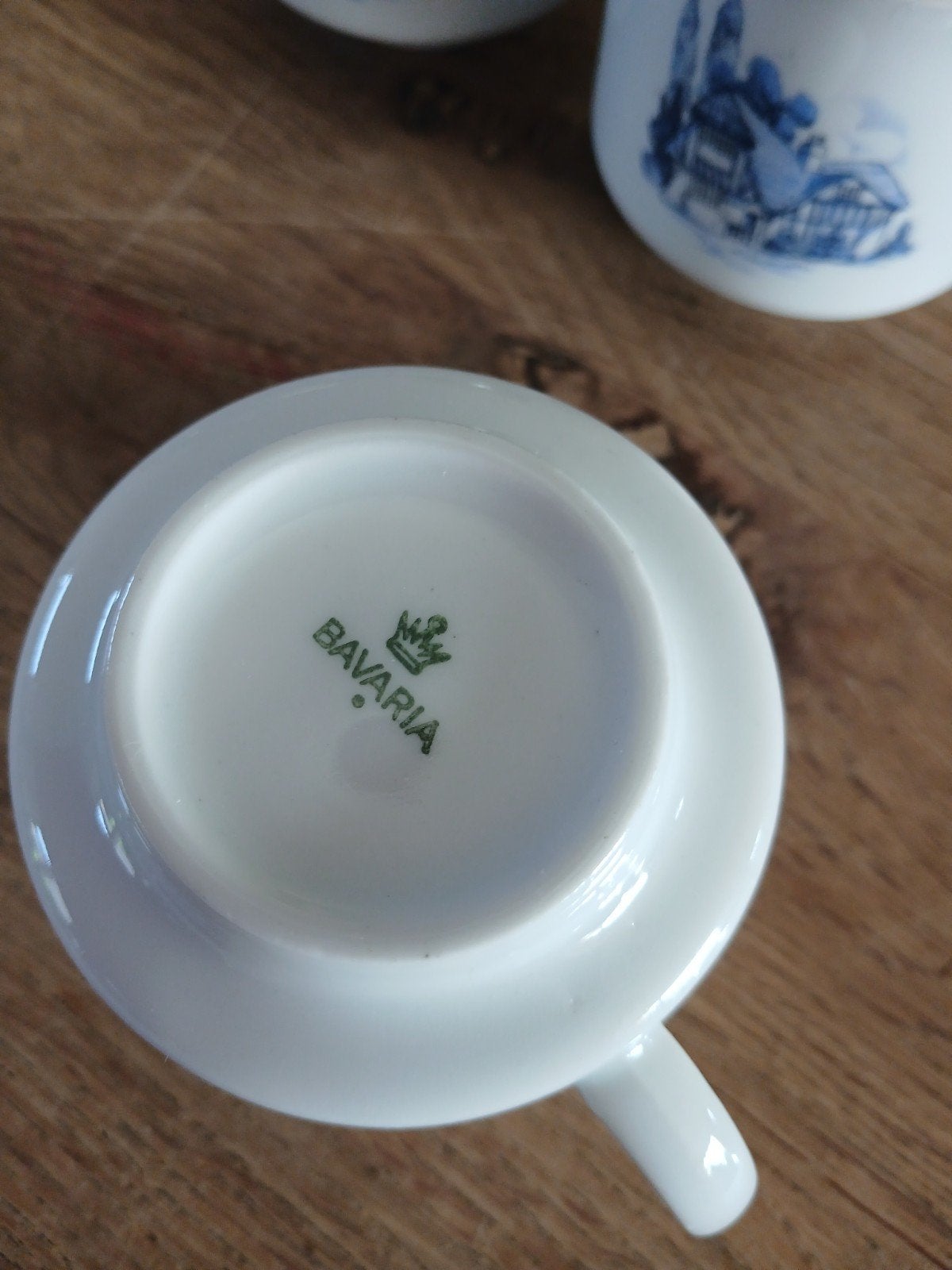 bavaria kopjes stapelbaar vintage mid-century, Ophalen, Zo goed als nieuw, Porselein, Kop en/of schotel