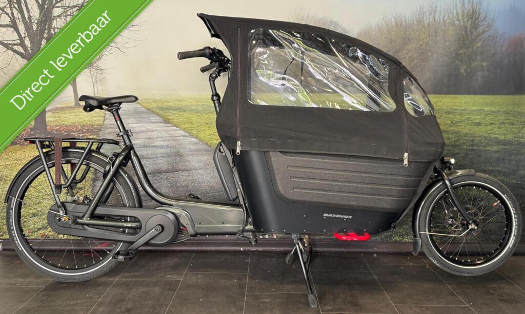 Batavus Fier 2 Elektrische Bakfiets | Regenhuif | Als Nieuw