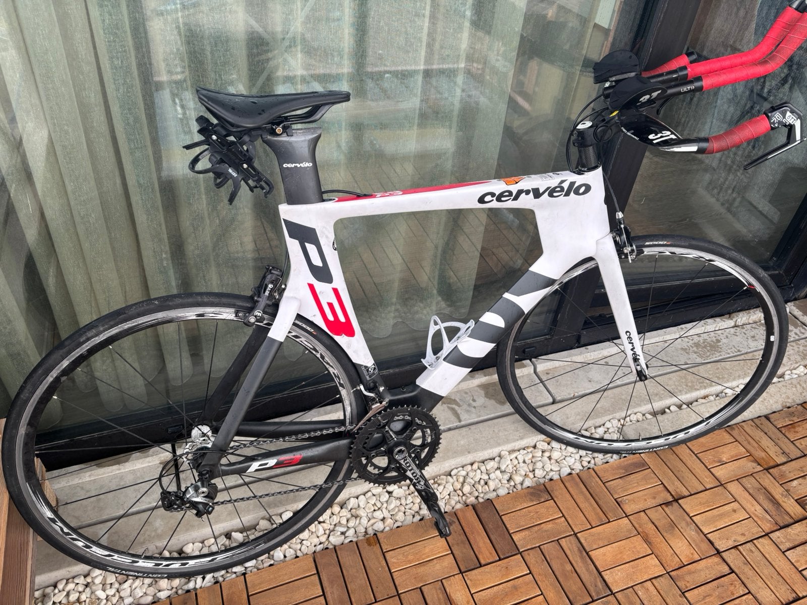 Cervélo P3 tijdritfiets maat 58, Carbon, Velgrem, Zo goed als nieuw, 57 tot 61 cm
