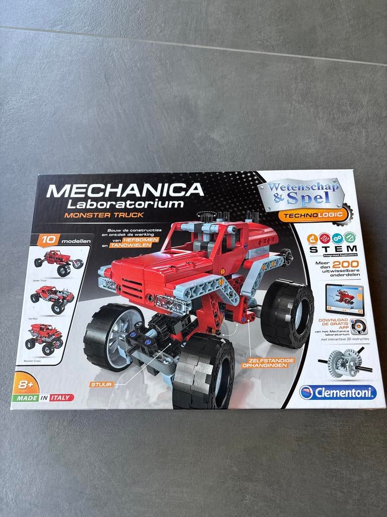 Clementoni Mechanica Laboratorium Monster Truck - Nieuwstaat, Kinderen en Baby's, Speelgoed | Educatief en Creatief, Zo goed als nieuw