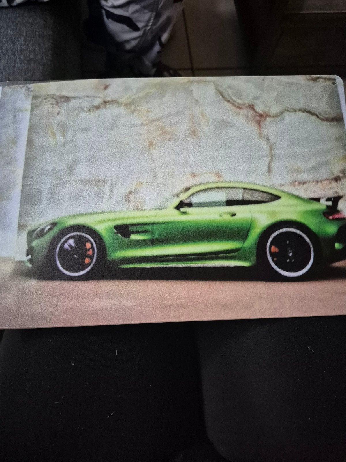 Mercedes-AMG GT R Groen Metalen Plaat, Ophalen of Verzenden, Zo goed als nieuw, Mercedes