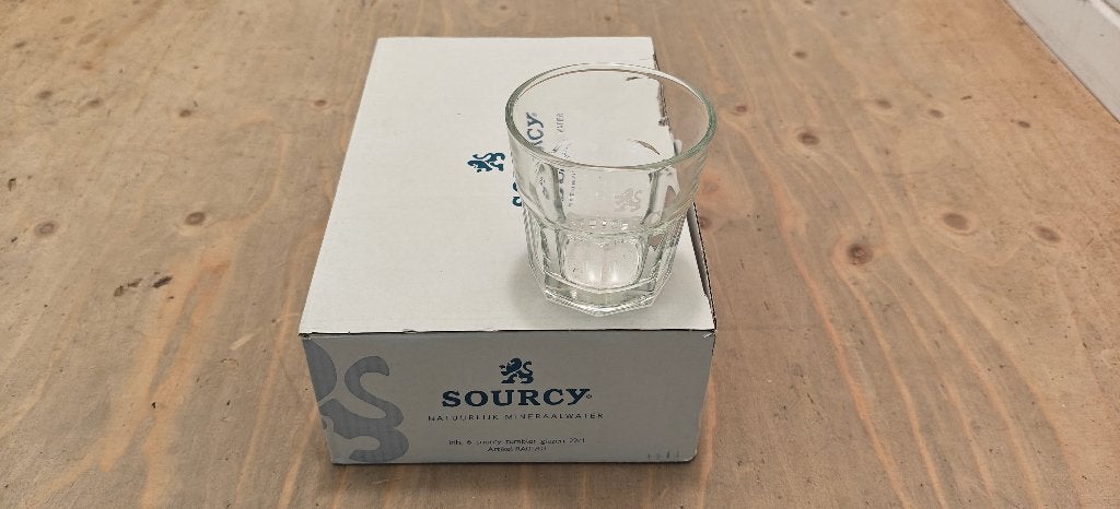 30 sourcy waterglazen, Ophalen, Nieuw, Waterglas