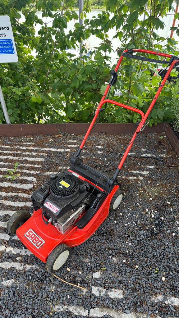 SABO grasmaaier, Tuin en Terras, Grasmaaiers, Ophalen, Gebruikt, 40 t/m 49 cm, Benzine-grasmaaier