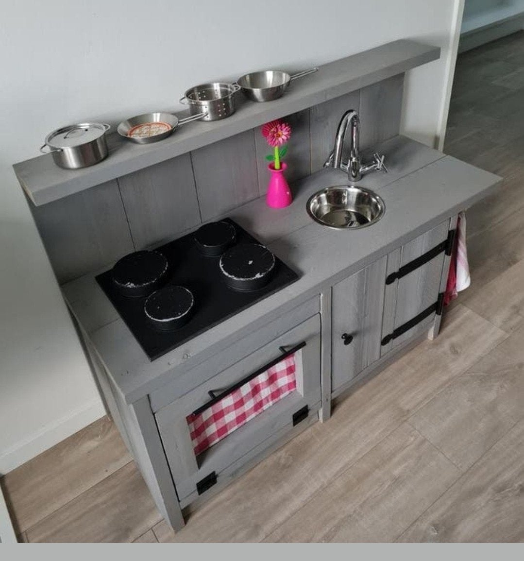 Speel keukentje, Ophalen of Verzenden, Zo goed als nieuw, Hout, Speelkeuken