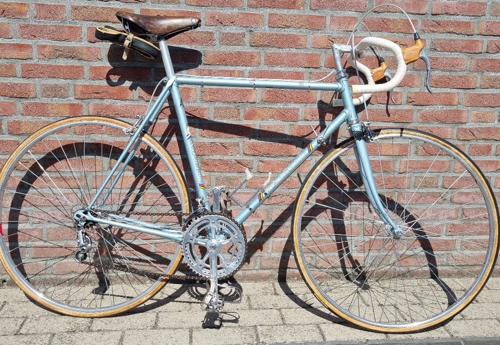 Gazelle Champion Mondial 1971 Campagnolo rekord 1e generatie, Jaren '60 of nieuwer, Velgrem, Ophalen of Verzenden, 55 tot 59 cm