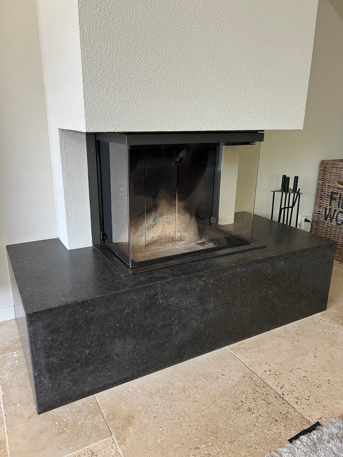 Kalfire Heat Pure 66 - 3-zijdig glas, Huis en Inrichting, Haarden, Ophalen, Gebruikt, Inbouwhaard, Houthaard