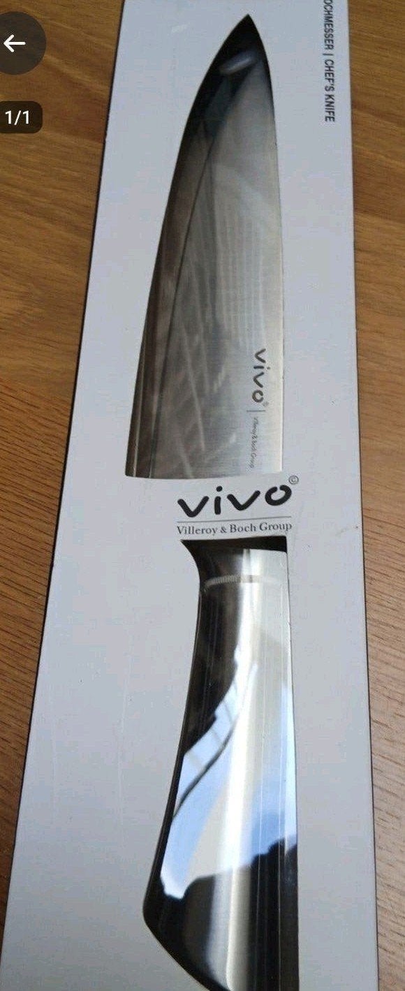 Villeroy & Boch Vivo Chef's Mes - Nieuw in Verpakking, Overige typen, Ophalen of Verzenden, Nieuw, Overige merken