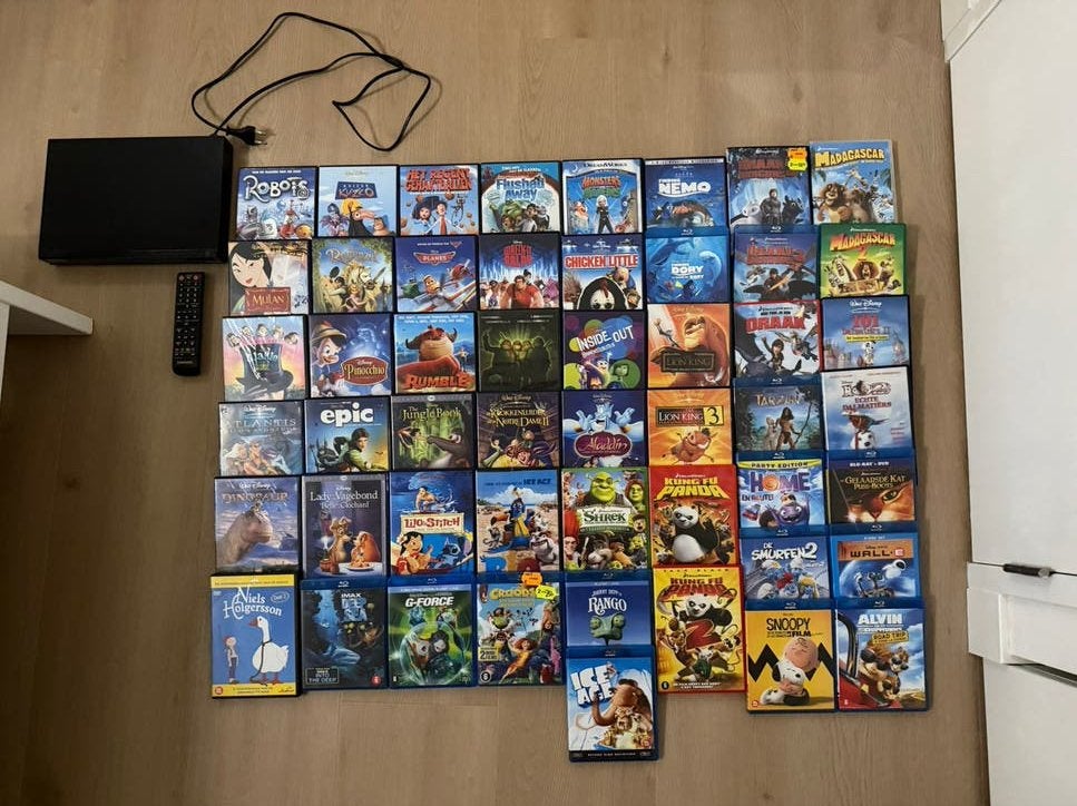 DVD’s + dvdspeler (Samsung BD-J4500R) KIJK BESCHRIJVING, Alle leeftijden, Overige typen, Overige soorten, Ophalen of Verzenden