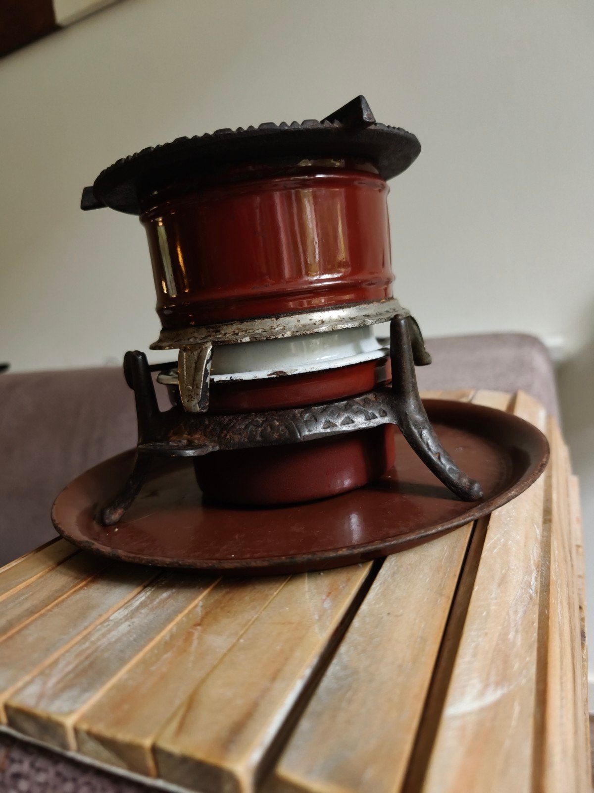 Antieke Rechaud / Warmhoudplaatje, Antiek en Kunst, Ophalen of Verzenden