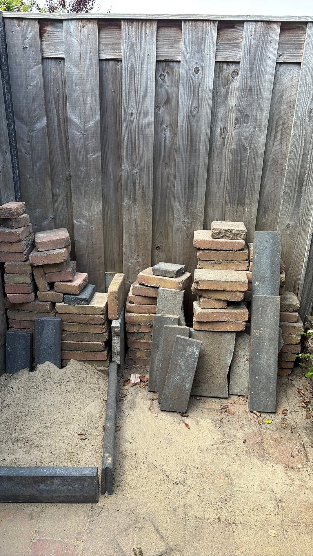 Stenen/tegels voor in de tuin, Tuin en Terras, Ophalen, Zo goed als nieuw, Overige materialen, Terrastegels