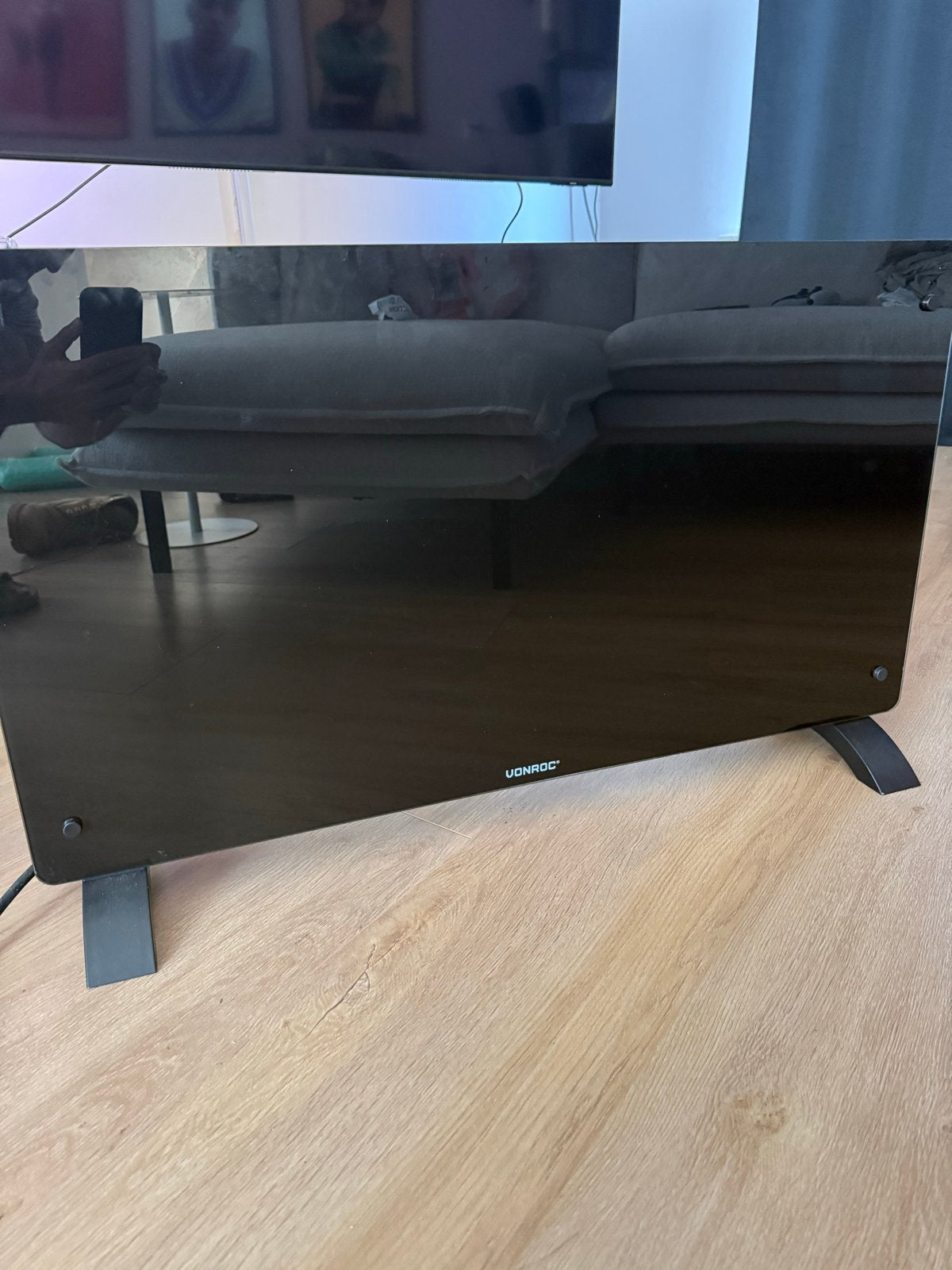 Vonroc Convector kachel - Zwart - Zo goed als nieuw, Ophalen, 30 tot 80 cm, Kachel, Zo goed als nieuw
