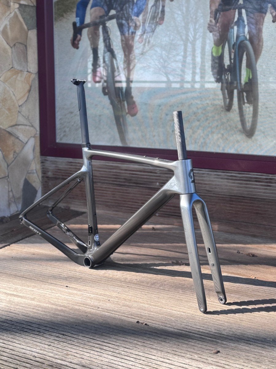 Scott Addict Gravel HMF Team Frameset S 2026 Chrome Silver, Carbon, -, -, Nieuw