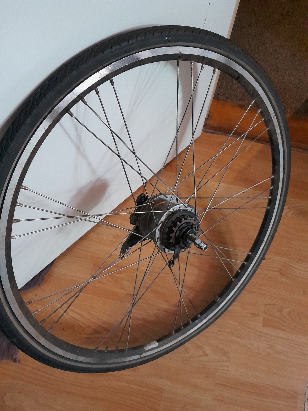 Shimano nexus SG-8R36 achterwiel met 8 versnellingen, Gebruikt, Overige materialen, Shimano Nexus 8 versnellingen, Kinderfiets