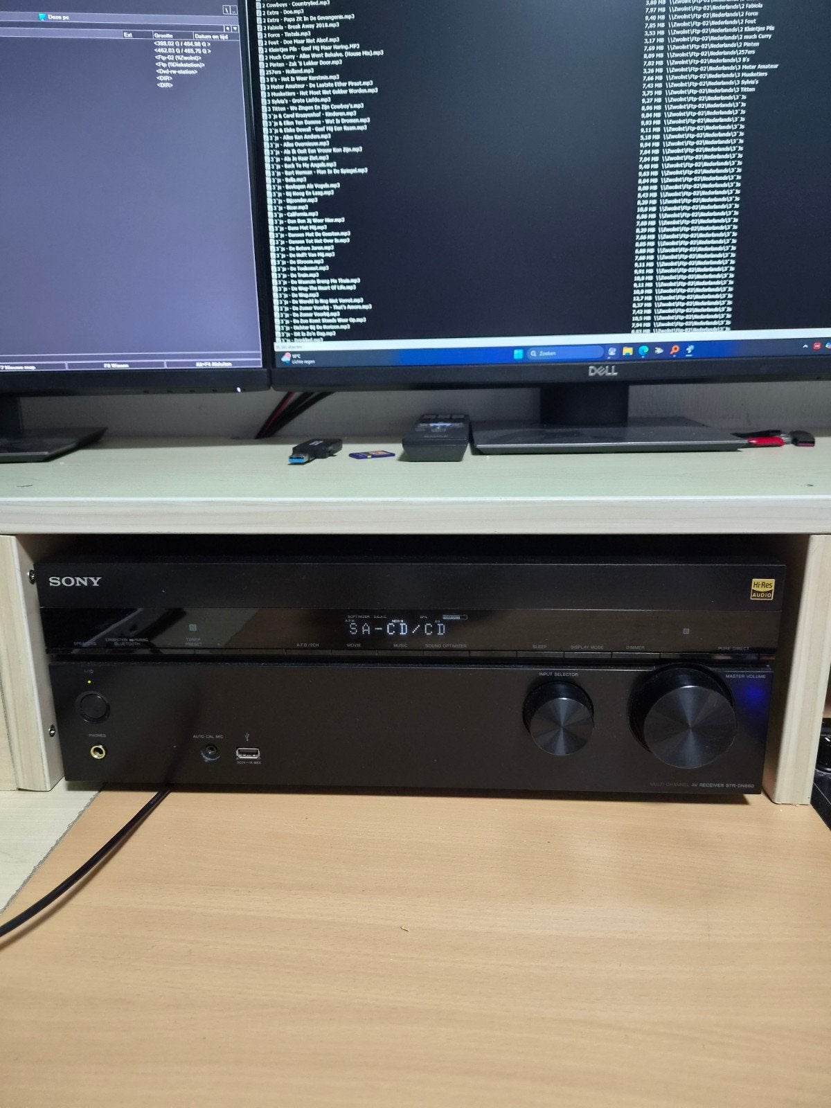 Sony AV Receiver STR-DN860 met afstandsbediening, Ophalen of Verzenden, Zo goed als nieuw, 120 watt of meer, Sony